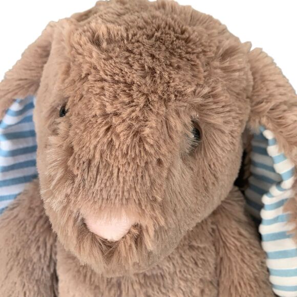 Weigedu Rabbit Bunny Stuffed Animal Plush Toys Kids Adults Soft Tan Blue 17" New - Picture 4 of 15